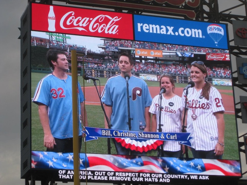 National Anthem at Phillies Game